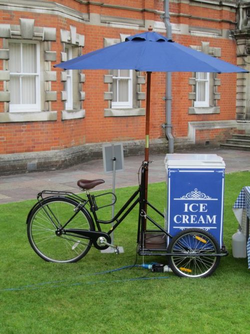 Vintage ice cream cart hire