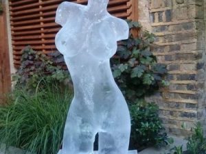 Ice sculpture uk female torso