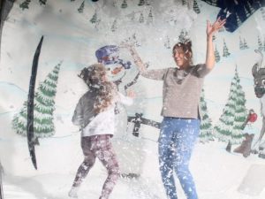 Inflatable-snow-globe-Christmas-event Inflatable snow globe hire