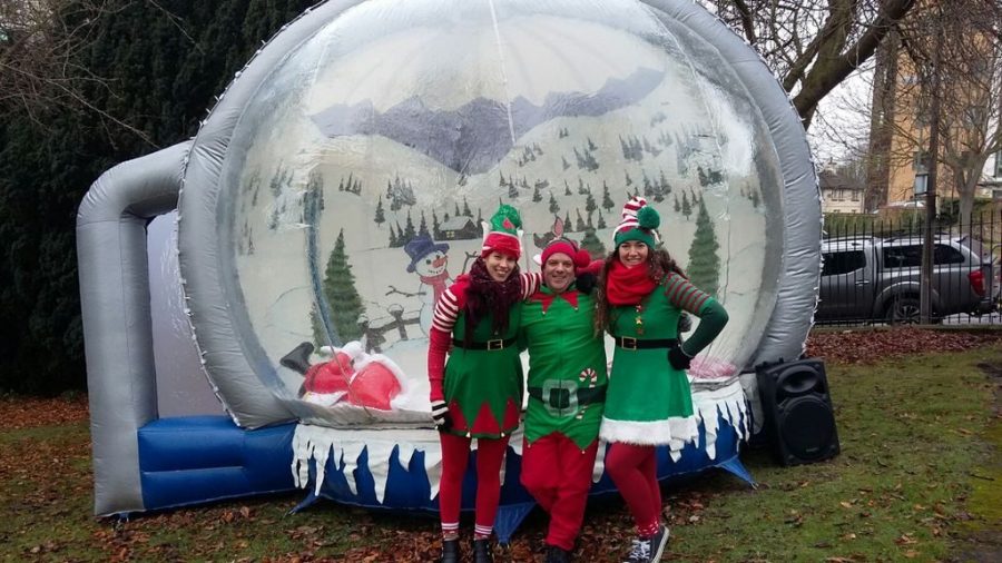 Inflatable-snow-globe-hire-Christmas-fair-event