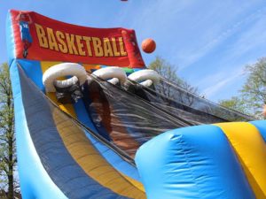 inflatable basketball game for hire