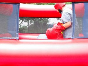 inflatable bouncy boxing ring hire
