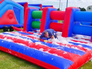 Foam assault course inflatable hire