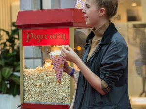 Popcorn machine hire