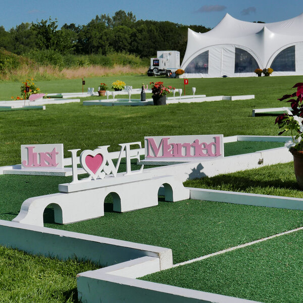 Wedding mini golf hire