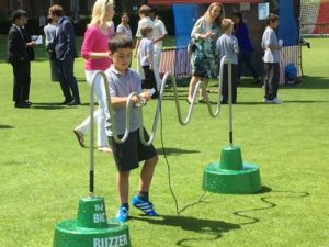 Buzzwire fairground game hire