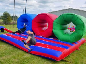 Inflatable barrel crawl hire foam