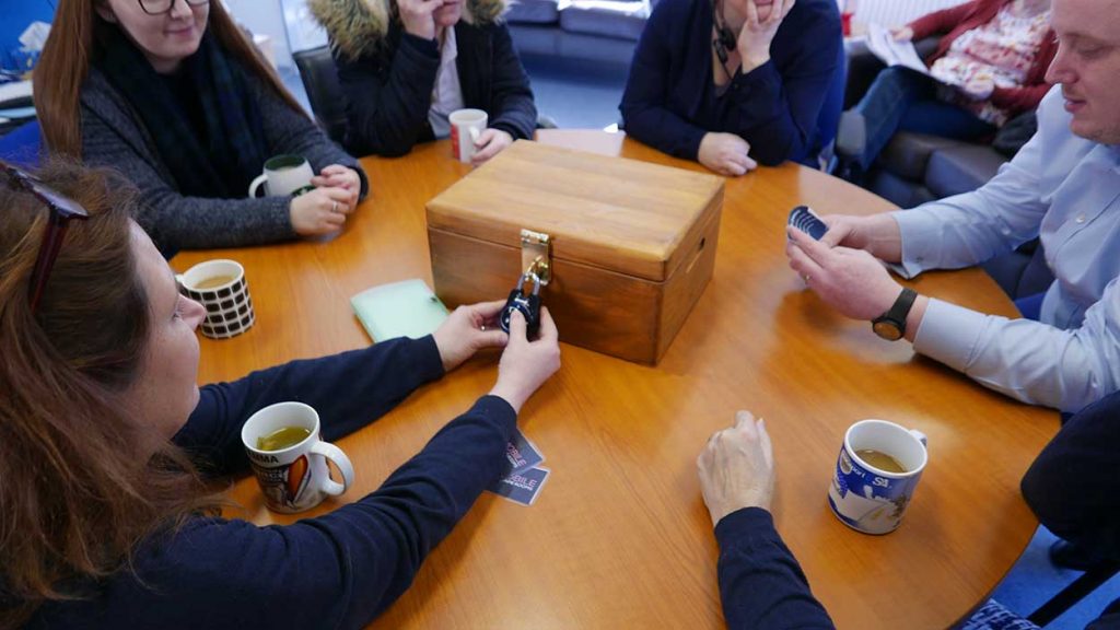 Tabletop mobile escape room hire