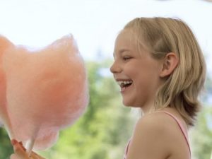 Children’s birthday party candy floss stall hire