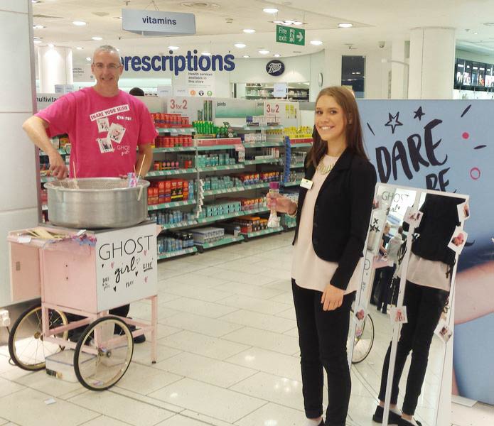 branded-candyfloss-machine-for-hire-product-launch