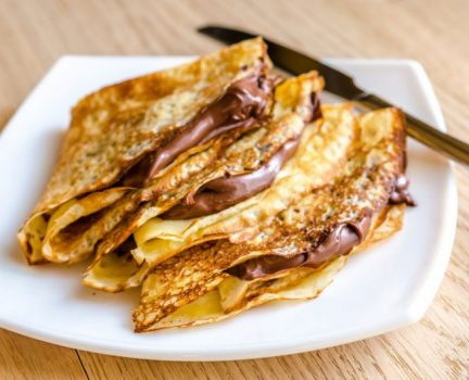 Crepes with chocolate cream Crepes Stand Hire kent