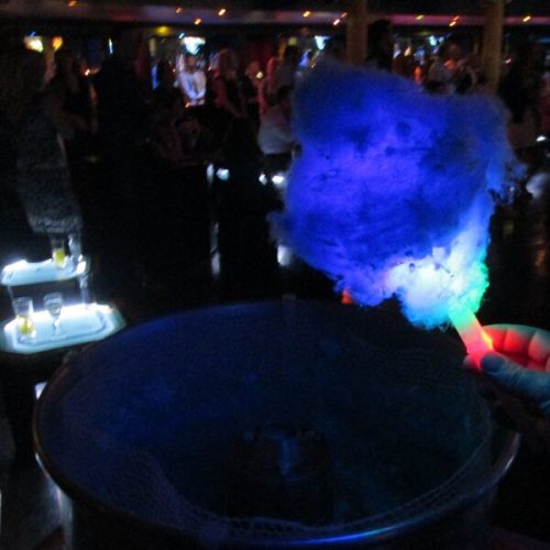 Halloween party candyfloss cart hire