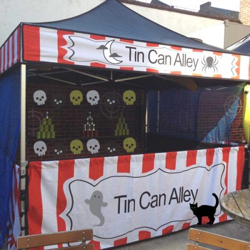 Halloween party hire tin can alley