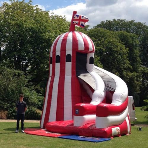 Helter skelter inflatable hire