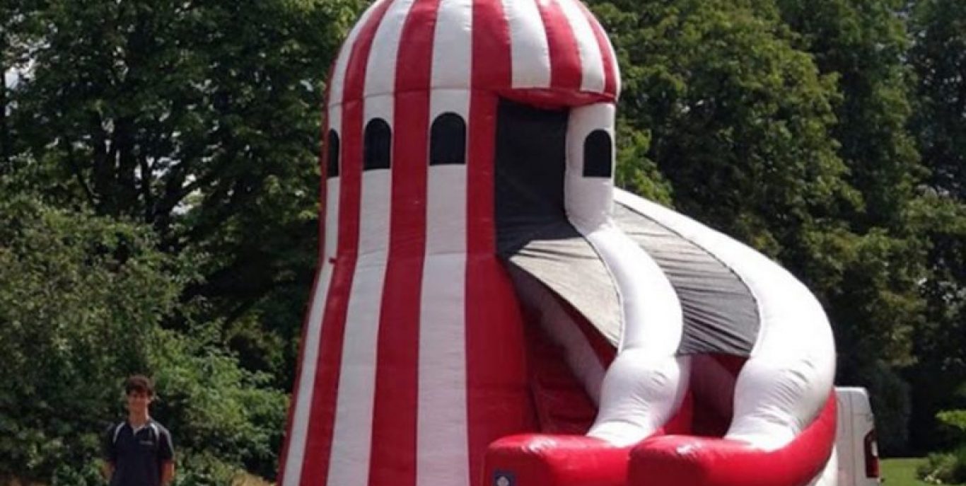 Helter skelter inflatable hire