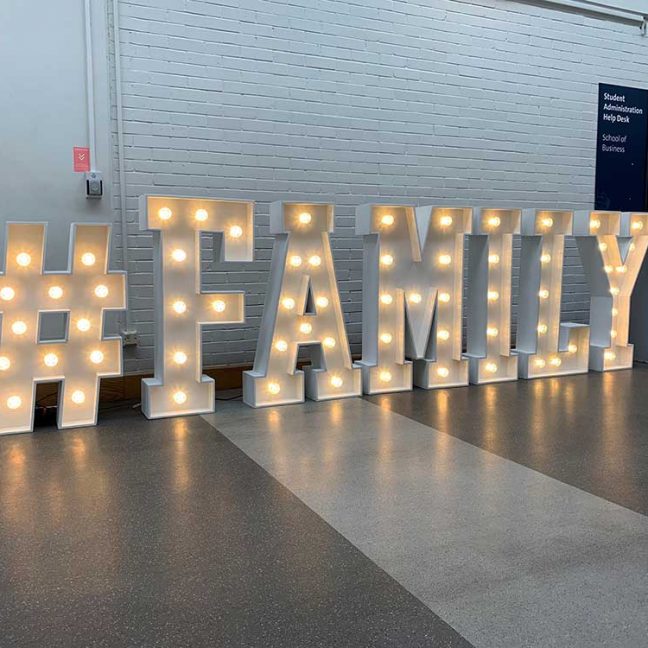 Hire light up letters Essex