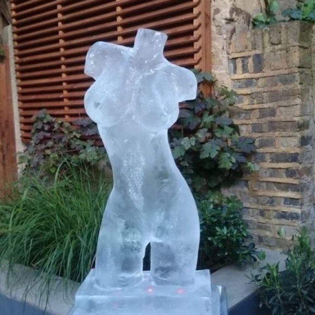 Ice sculpture uk female torso