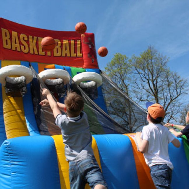 inflatable basketball game for hire