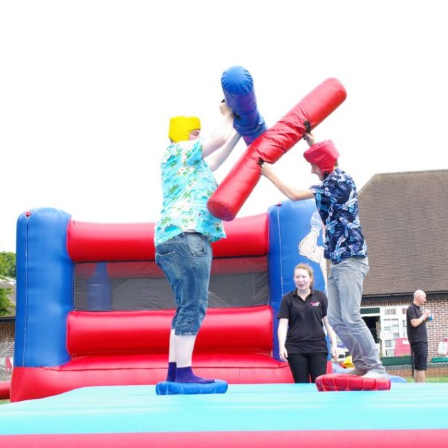 Inflatable gladiator duel hire kent