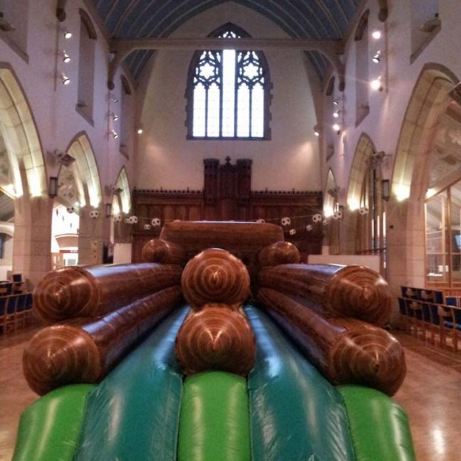 Inflatable hire bungee run game