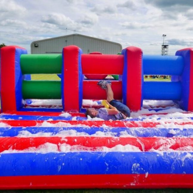 Inflatable hurdle hire