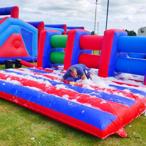 Foam assault course inflatable hire