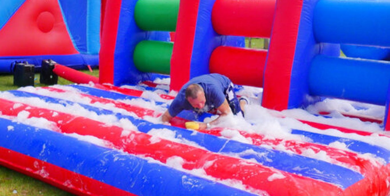 Foam assault course inflatable hire