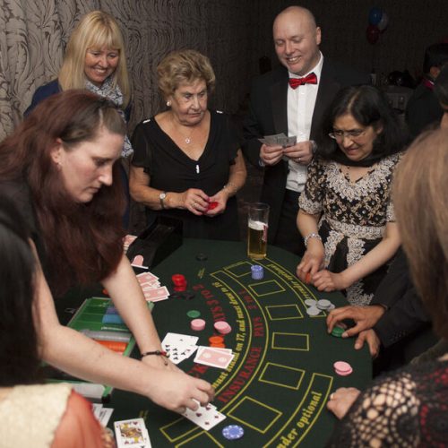 Mobile casino game corporate event