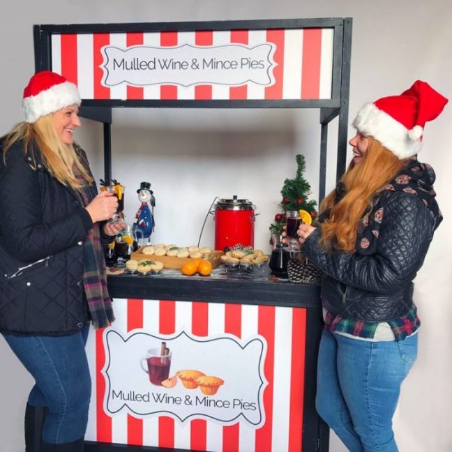 Mulled wine and mince pies stall kent