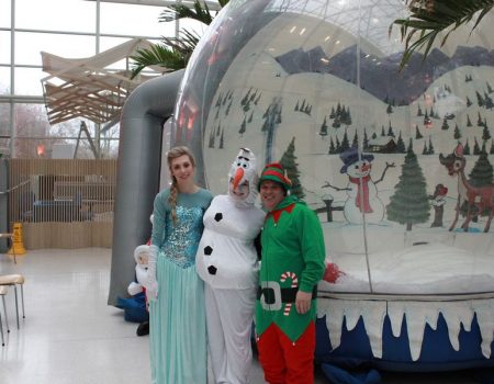 snowglobe inflatable photography hire