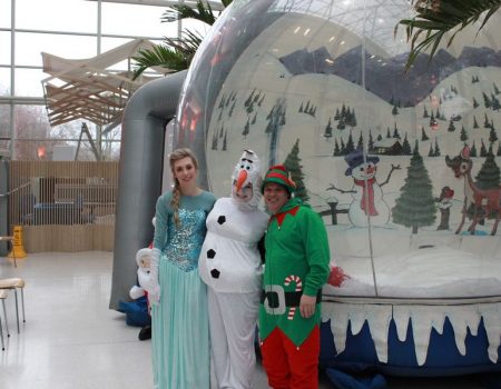 Snowglobe snowglobe inflatable photography hire