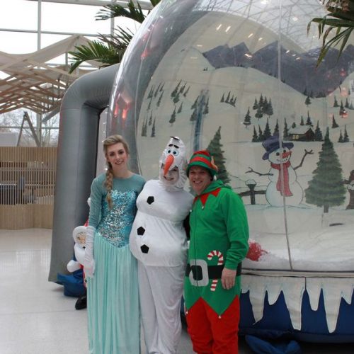 snowglobe inflatable photography hire