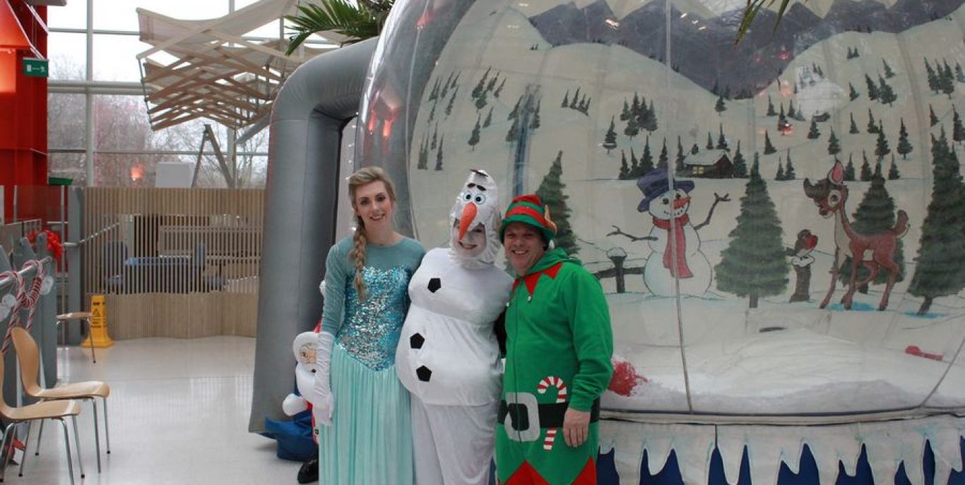 snowglobe inflatable photography hire