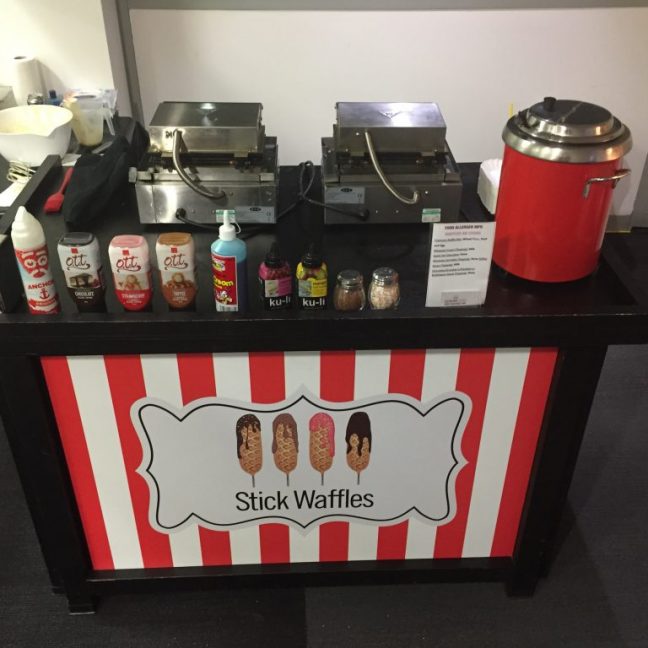 Stick waffle stand hire