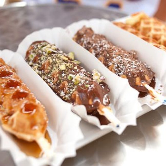 Waffles on a stick food truck