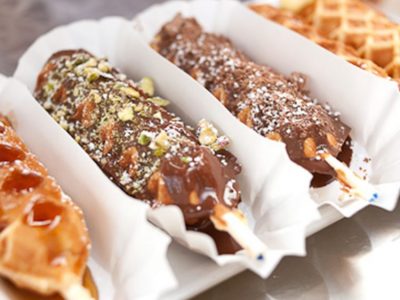 Waffles on sticks mobile catering