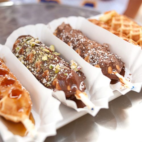 Waffles on sticks mobile catering
