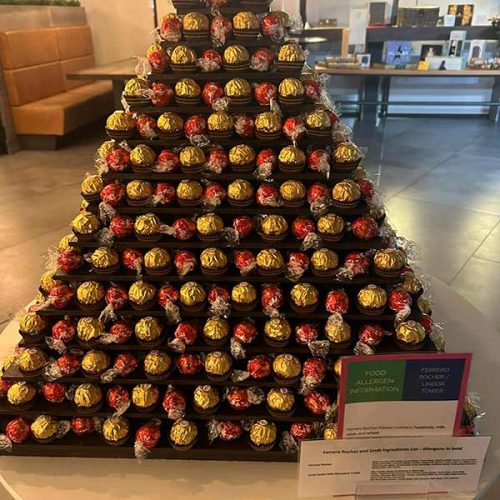ferrero-rocher-tower-and-lindt-chocolate-tower-hire