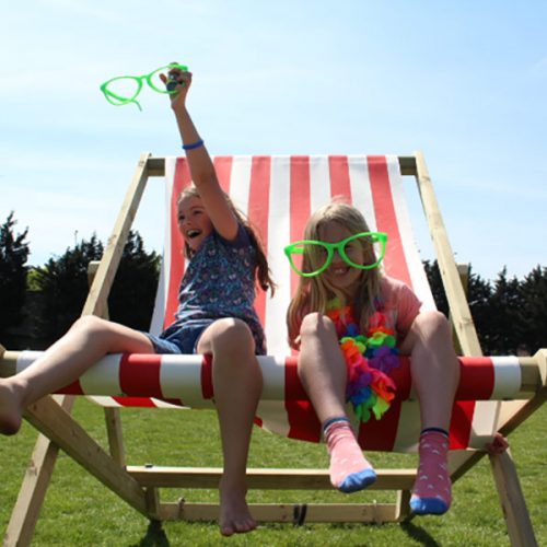 Giant deck chair hire fun days