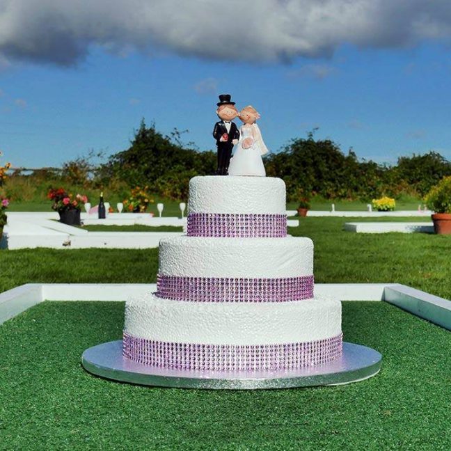 leisureking-wedding-crazygolf leisureking-wedding-crazygolf-weddingcake